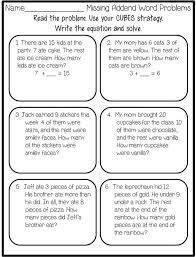 A statement like 4 + _ = 8 contains one known addend, one unknown or missing addend and the sum. Copy Of Math Missing Addends Lessons Blendspace