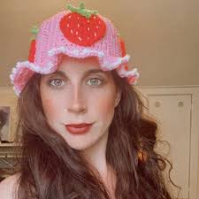 Strawberry Bucket Hat CROCHET PATTERN PDF Download