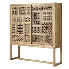 Cabinet De Rangement Ajoure 2 Portes En Teck 1000 1 6 187171 2 Jpg 1 000 1 000 Pixels Muebles Con Cajones Muebles Dormitorio Diseno Madera