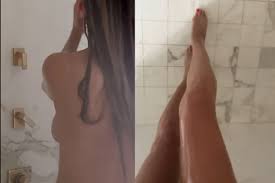 Heidi Klum in an exclusive peek into her shower routine but fans notice  something else