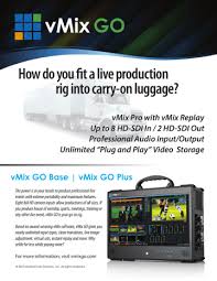 As vmix is a software solution, we've enabled users to. Vmix Vmix Go Base Plus Brochure Manualzz