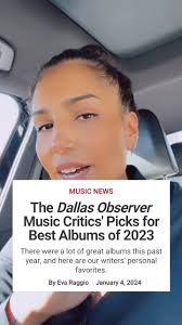 Y’all don’t understand what this means to me guys, I poured everything into  this project. Thank you @dallasobserver for including me. 🥹 “Forever & A  Day” was named one of the Best Albums of 2023 per ...
