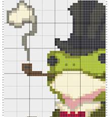 Overview reviews product description craft: Pattern Gentleman Frog Crossstitch