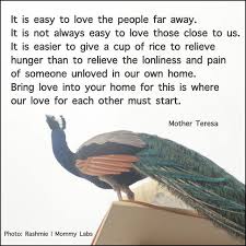 Bring Love Into Your Home Mother Teresa Quotes Love Is Hard Quotes Mother Theresa Quotes