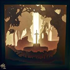 Lightbox Templates Shadow Box Art 3d Paper Art Paper Sculpture