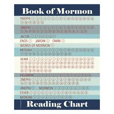 blue book of mormon reading chart poster printable