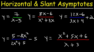 Learn how to find the vertical/horizontal asymptotes of a function. Horizontal Asymptotes And Slant Asymptotes Of Rational Functions Youtube