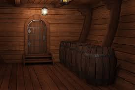 2 944 Best Pirate Ship Deck Images Stock Photos Vectors Adobe Stock There is a wooden barrel and a rope onboard.