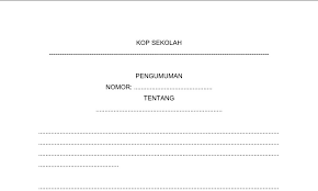 Check spelling or type a new query. Pengumuman Contoh Format Bentuk Format Administrasi Tu Sekolah Tata Usaha Blog Edukasi
