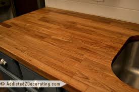 The entire piece is 74 inches long and we only needed 62 inches of it, so we knew from the start that we would have to make a cut. My Ikea Butcher Block Countertops Refinish Addicted 2 Decorating