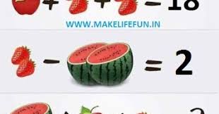 If you encounter two or more answers look at the most recent one i.e the last item on the answers box. Find Out The Value Of Apple Strawberry And Watermelon Math Puzzles Puzzle World