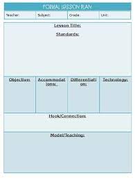 Esl lesson plan templates and planners. Formal Observation Lesson Plan Templates By 4 The Love Of Primary