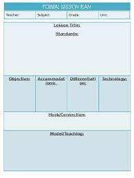 Deserts, forests, freshwater habitats, ocean hab. Formal Observation Lesson Plan Templates By 4 The Love Of Primary