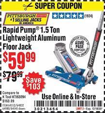 Any coupon you get from harbor freight can be used as a digital coupon. Harbor Freight Tools Coupon Database Free Coupons 25 Percent Off Coupons Toolbox Coupons Rapid Pump 1 5 Ton Lightweight Aluminum Floor Jack