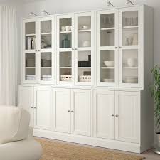Havsta Storage Combination W Glass Doors White 95 5 8x18 1 2x83 1 2 Ikea Dining Room Storage Ikea Dining Room Glass Cabinet Doors