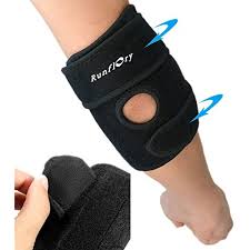 Runflory Adjustable Elbow Brace Support Breathable Sports Tennis Golfers Support Protector Guard Pads For Tendonitis Elbow Braces Sport Tennis Sports Medicine