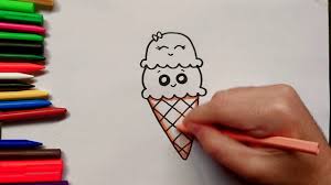 13 beau de glaces dessin images : Comment Dessiner Une Glace Kawaii Facile Dessin Cornet De Glace Youtube