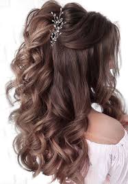 Can't decide between a fancy updo or a romantic down 'do? Long Hair Wedding Hair Half Up Half Down Novocom Top