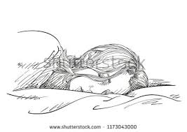 Sketch Of Young Sleeping Woman Hand Drawn Vector Illustration How To Draw Hands Sleeping Women Hand Drawn Vector Illustrations