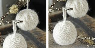 Microsoft, the xbox sphere mark. Snowy Knitted Christmas Balls Free Knitting Pattern