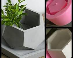 Concrete planters are a great addition to any home. Hexagon Concrete Planter Silicone Mold Handmade Craft Home Decoration Succulents Potted Plant Cement Vase Mold Concrete Planters Diy Concrete Planters Concrete
