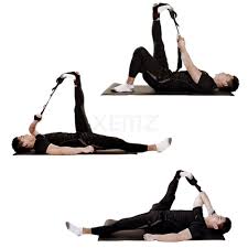 Xemz Yoga Strap Belt Elastic Stretching Band With Loops Hamstring Recovery Stretcher Physical Therapy Balance Rope Leg Yoga Strap Foot Stretches Yoga Stretches