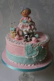 Beautiful Simple Birthday Cake For Grandma Knitting Grandmother Birthday Cake Grandmother Birthday Cake Themed Cakes Cake Designs Birthday