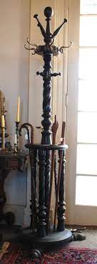 Hall Tree Coat Rack Iron Antique Antique Coat Tree For Sale Antiques Com Coat Tree Antique Coat Rack Coat Rack