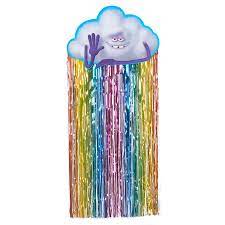 Trolls Hanging Door Fringe Curtain Decoration Walmart Com Curtain Decor Curtain Fringe Outdoor Party Decorations