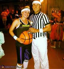 I love this homemade halloween. Belly Baller Ref Pregnant Halloween Costume Idea For Couples Original Diy Costumes