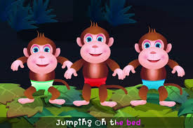 Five Little Monkeys Jumping On The Bed Part 1 The Naughty Monkeys Chuchu Tv Kids Songs Kids Songs Five Little Monkeys Nursery Rhymes