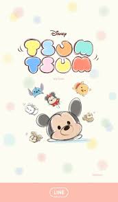 Tsum Tsum Line Wallpaper Kartun Animasi Lucu
