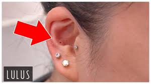 It can take up to 6 months for this or any type of piercing to completely heal. They Shouldn T Have Pierced Her Conch With A Hoop Youtube