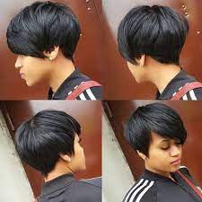 Short Haircut With Black Jet Color Images Cabelo Cabelo Curto Mulheres De Cabelo Curto