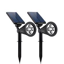 Led Solar Spotlight Lights 2 In 1 Automatic Waterproof Adjustable Garden Lights Outdoor Solar Lights Solar Lights Garden