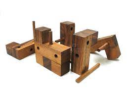 In this special box you can find 27 wooden rods. Wooden Cube Puzzle 6 Stock Image Image Of Wood White 1400093