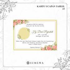 This document was uploaded by user and they confirmed that they have the permission to share it. Kartu Ucapan Tahlilan Peringatan Meninggal 40 Hari 100 Hari 1 Tahun 1000 Hari 15 Shopee Indonesia