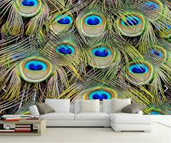 العرف صور خلفيات الطاووس ريشة 3d الحديثة ورق الحائط جدارية لغرفة المعيشة غرفة نوم مطبخ جدار للماء Pvc خلفيات Paper Mural Waterproof Pvc Wallpaperwall Paper Mural Aliexpress