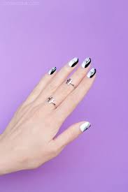 White nail arts become trendy for this season. Graphic Black And White Nail Art Tutorial