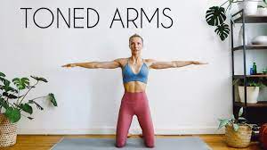 With a weight in each hand, straighten your arms so your weights are above your head, and the weights are parallel with the floor. 10 Min Toned Arms Workout At Home No Equipment Youtube