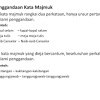 Anda mesti gantikan perkataan yang segolongan dengan kata dasar yang diberikan. 1
