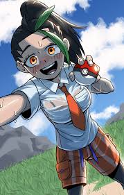 Rule 34 - Bbta69 (artist) Black Hair Blush Crazy Eyes Looking At Viewer  Nemona (pokemon) Pokeball Pokemon Pokemon Sv Pov Eye Contact Shorts Sweat  Sweatdrop Tagme Tie Yandere | 7030673