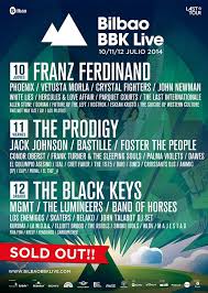 Franz Ferdinand Phoenix Vetusta Morla Crystal Fighters John Newman White Lies Hercules Love Affair Parquet Courts The Las Vetusta Morla Bilbao Cartel