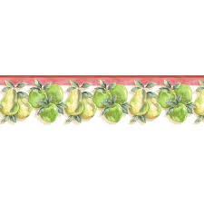 green prepasted wallpaper border