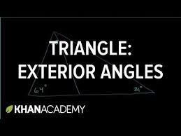 Triangle Angle Example Triangle Angles Triangles Geometry Khan Academy Triangle Angles Exterior Angles Line Geometry
