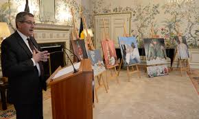 Stealing a lectern from the capitol is like stealing the mona lisa. U S Embassy Repatriates Stolen Paintings Of Belgian Artist Agnes Lorca U S Embassy In Belgium