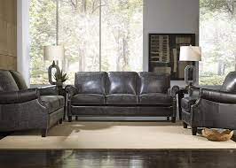 Browse living room furniture sets in silver and slate, with chair, table, and sofa options. Charcoal Grey Leather Sofa Best Collections Of Sofas And Couches Sofacouchs Com Living Room Sets Grey Leather Sofa Top Grain Leather Sofa
