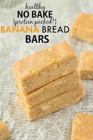 No Bake Banana Bread Protein Bars Recipe Protein Bar Recipes Protein Banana Bread Sugar Free Recipes