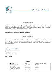 Agenda Council Meeting 24 June 2019 By Devonport City