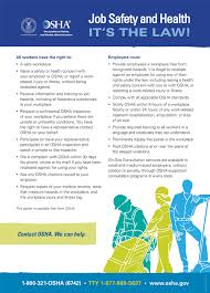This poster is available free from l&i at www.lni.wa.gov/requiredposters. Occupational Safety And Health Administration Occupational Safety And Health Administration